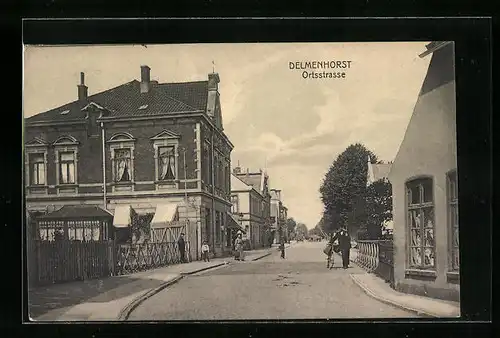 AK Delmenhorst, Passanten in der Ortsstrasse