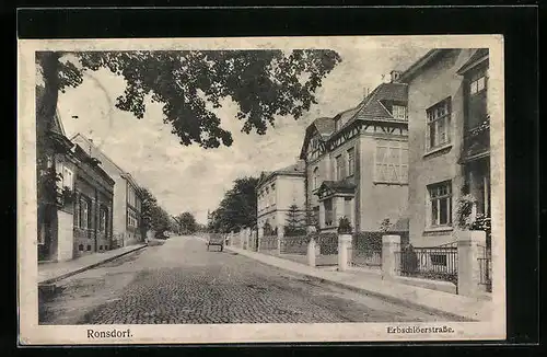 AK Ronsdorf, Einblick in die Erbschlöerstrasse