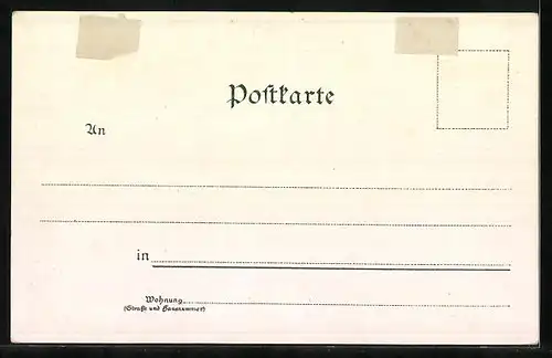 Lithographie Kahla, Leuchtenburg, Schloss Himmelshain und Fröhliche Wiederkunft