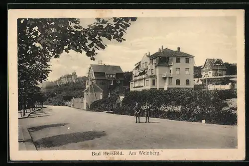 AK Bad Hersfeld, Strasse Am Weinberg
