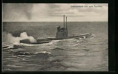 AK U-Boot während des Tauchganges