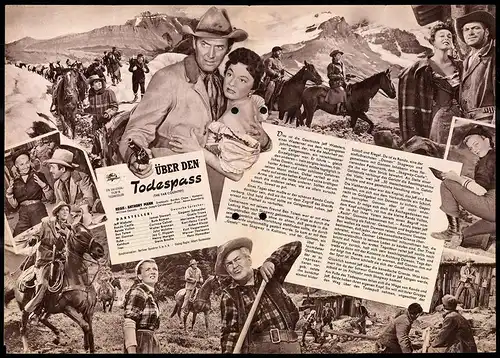 Filmprogramm IFB Nr. 2635, Über den Todespass, James Stewart, Ruth Roman, Regie: Anthony Mann