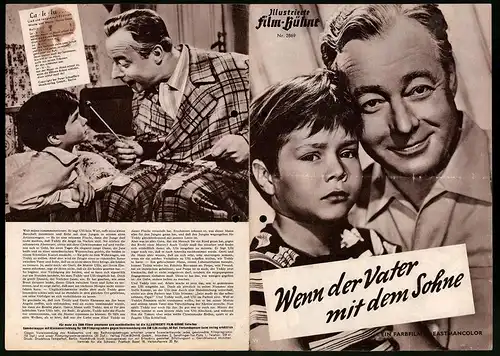 Filmprogramm IFB Nr. 2869, Wenn der Vater mit dem Sohne, Heinz Rühmann, Oliver Grimm, Regie: Hans Quest
