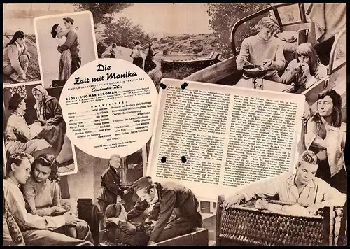 Filmprogramm IFB Nr. 2060, Die Zeit mit Monika, Harriet Andersson, Lars Ekborg, Regie: Ingmar Bergman