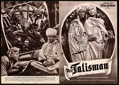 Filmprogramm IFB Nr. 2551, Der Talisman, Rex Harrison, Virginia Mayo, Regie: David Butler