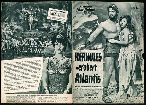 Filmprogramm IFB Nr. 6023, Herkules erobert Atlantis, Reg Park, Fay Spain, Laura Altan, Regie: Vittorio Cottafavi