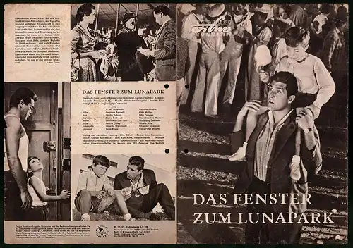 Filmprogramm PFP Nr 121 /57, Das Fenster zum Lunapark, Gastone Renzelli, Giulia Rubini, Regie: Luigi Comencini