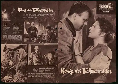 Filmprogramm PFP Nr. 63 /60, König des Böhmerwaldes, Radovan Lukavsky, Jiri Vala, Regie: Karel Kachyna