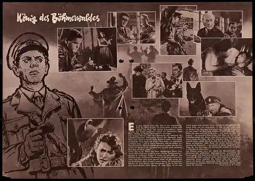 Filmprogramm PFP Nr. 63 /60, König des Böhmerwaldes, Radovan Lukavsky, Jiri Vala, Regie: Karel Kachyna