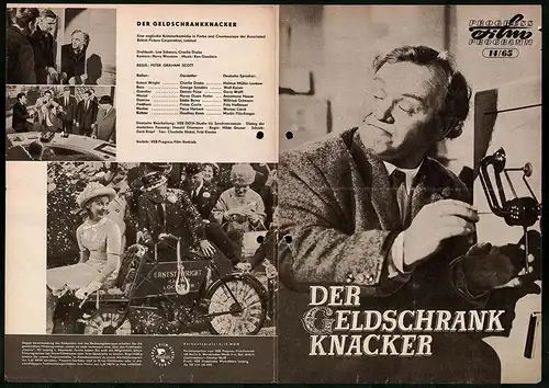 Filmprogramm PFP Nr. 14 /65, Der Geldschrankknacker, Charlie Drake, George Sanders, Regie: Peter Graham Scott
