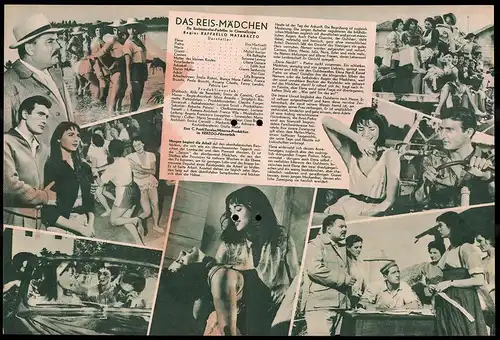 Filmprogramm DNF, Das Reismädchen, Elsa Martinelli, Folco Lulli, Michel Auclair, Regie: Raffaello Matarazzo