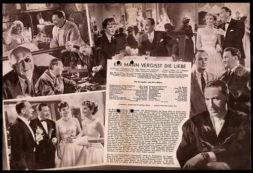 Filmprogramm DNF, Ein Mann vergisst die Liebe, Willy Birgel, Maria Holst, Willi Forst, Regie: Volker von Collande