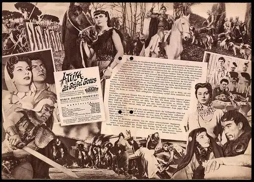 Filmprogramm IFB Nr. 2737, Attila - Die Geissel Gottes, Anthony Quinn, Sophia Loren, Regie: Pietro Francisci