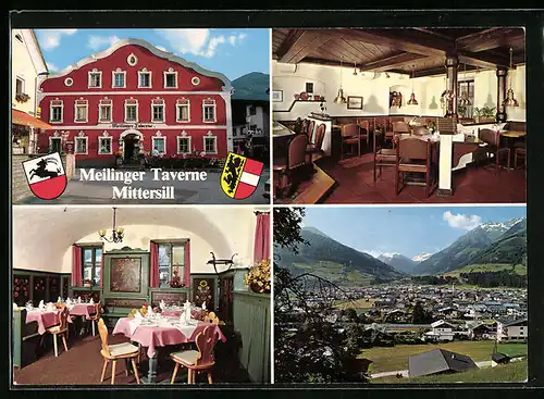 AK Mittersill, Meilinger Taverne mit Innenansicht