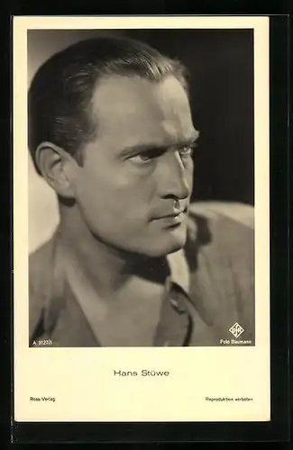 AK Schauspieler Hans Stüwe