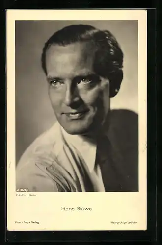 AK Schauspieler Hans Stüwe