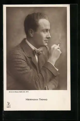AK Schauspieler Hermann Thimig im Profil