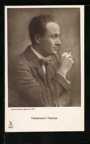 AK Schauspieler Hermann Thimig im Profil