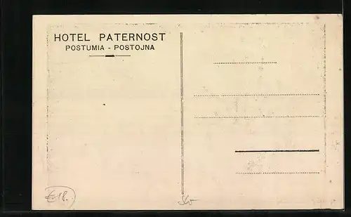 AK Postojna-Adelsberg, Familienfoto von Kleinster zum Grössten