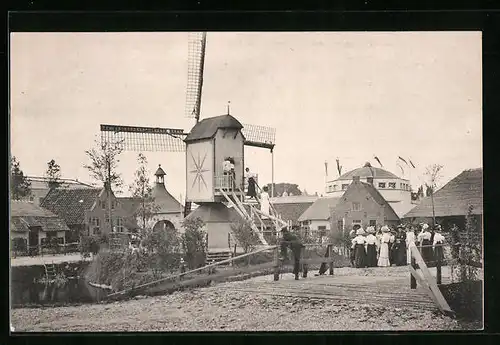 AK Dordrecht, Mühlenausstellung 1912