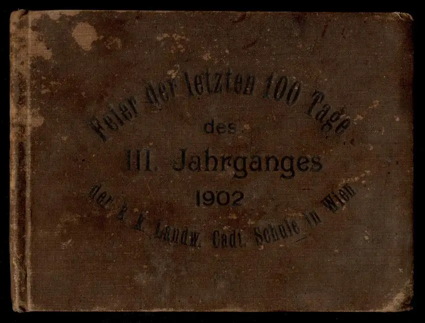 Fotoalbum mit 15 Fotografien Ansicht Wien, k.k. Landwehr-Kadetten-Schule 1902, Travestie Knaben in Frauenkleidern 8