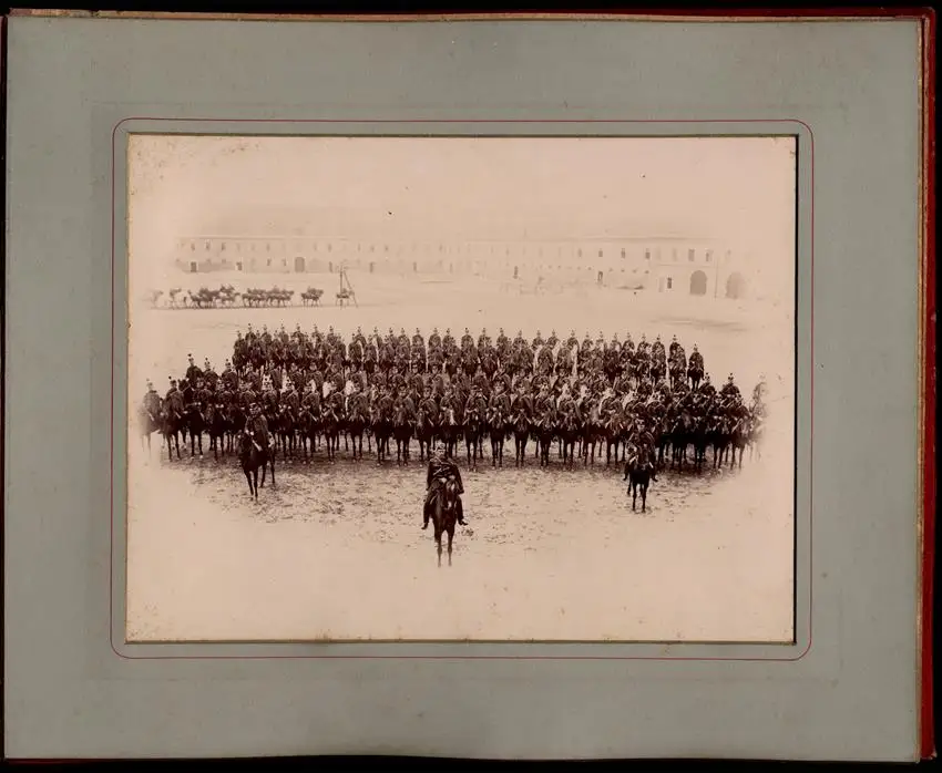 Fotoalbum 10 Fotografien Ludwig Berenyi, Wien, Ansicht Wien, Kaiser Franz Josef I. bei Enthüllung Radetzky-Denkmal 1892 3