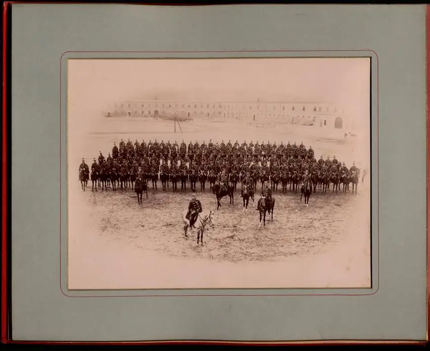 Fotoalbum 10 Fotografien Ludwig Berenyi, Wien, Ansicht Wien, Kaiser Franz Josef I. bei Enthüllung Radetzky-Denkmal 1892 4