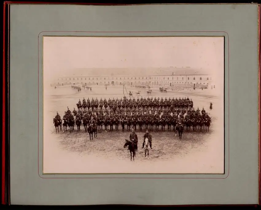 Fotoalbum 10 Fotografien Ludwig Berenyi, Wien, Ansicht Wien, Kaiser Franz Josef I. bei Enthüllung Radetzky-Denkmal 1892 6