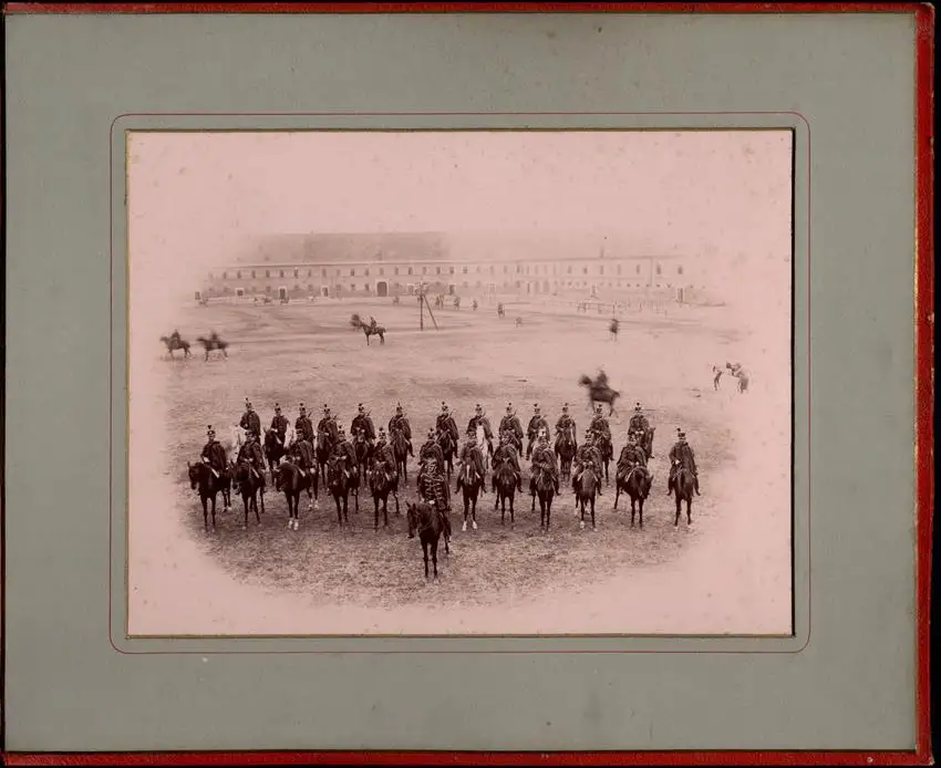 Fotoalbum 10 Fotografien Ludwig Berenyi, Wien, Ansicht Wien, Kaiser Franz Josef I. bei Enthüllung Radetzky-Denkmal 1892 9