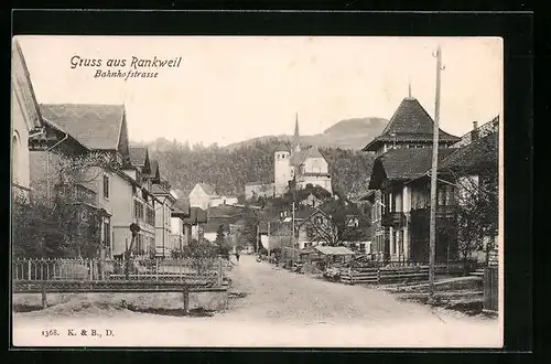 AK Rankweil, Blick in die Bahnhofstrasse