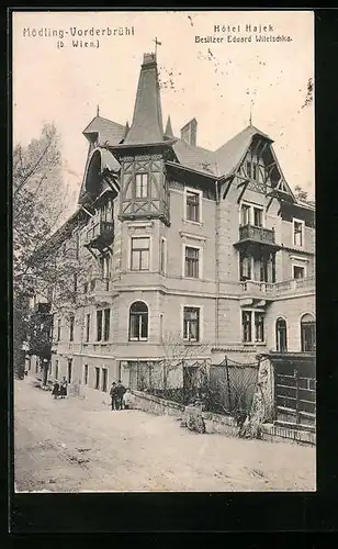 AK Mödling-Vorderbrühl, Hotel Hajek