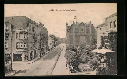 AK Lahr /B., Blick durch die Luisenstrasse