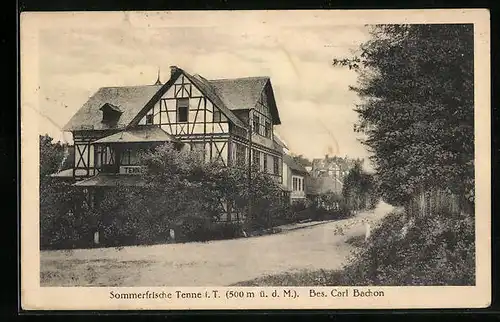 AK Tenne, Ansicht Gasthaus Carl Bachon