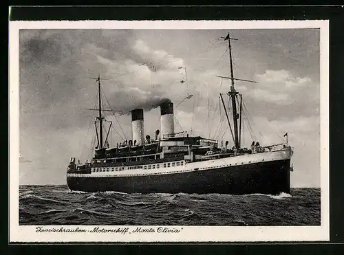 AK Zweischrauben-Motorschiff Monte Olivia
