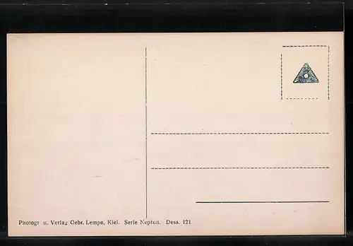 AK Kriegsschiff SMS Rheinland Volldampf gebend