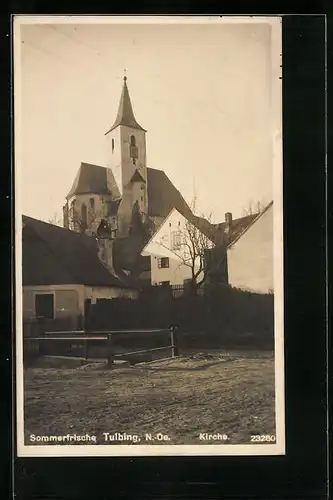AK Tulbing, Blick auf eine Kirche