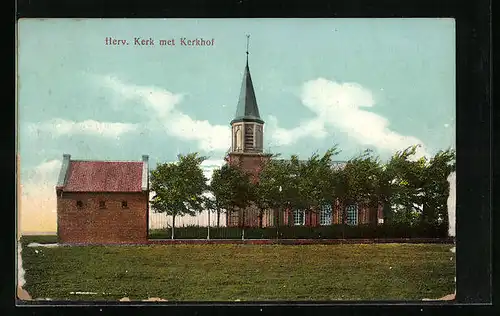 AK Herv, Ansicht der Kirche