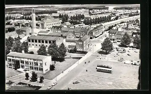 AK Emmeloord, Panorama des Orts aus der Vogelschau