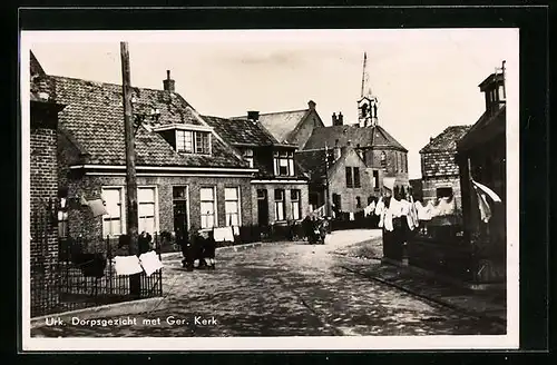 AK Urk, Dorpsgezicht met Ger. Kerk