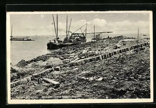 AK Zuiderzeewerken, Afwerken van het Dijklichaam