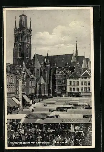 AK Roermond, Marktgezicht met Kathedraal