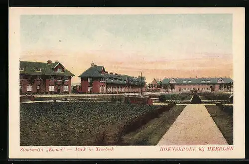 AK Hoensbroek /Heerlen, Staatsmijn Emma, Park in Treebeek