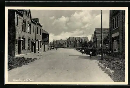 AK Stein, Mauritsweg mit Wohnhäusern