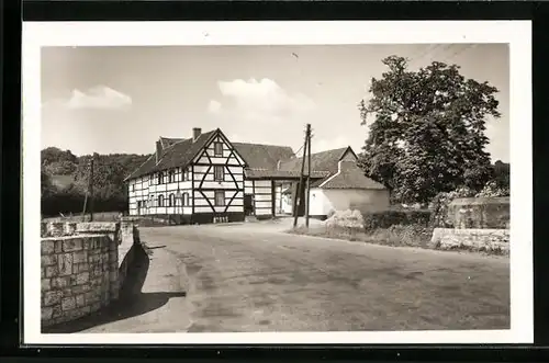 AK Mechelen /Zuid Limburg, Bauernhaus mit Milchkrügen
