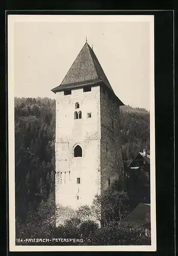 AK Friesach-Petersberg, Turm im Sonnenschein