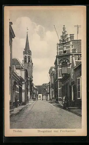 AK Tholen, Hoogstraat met Postkantoor