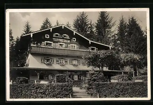 AK Berchtesgaden, Alpenwirtschaft Cafe Rostalm