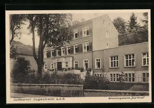 AK Jugenheim, Erholungsheim Zur Post im Luftkurort