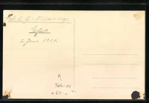 Foto-AK Erfurt, D. L. G. Ausstellung 1934