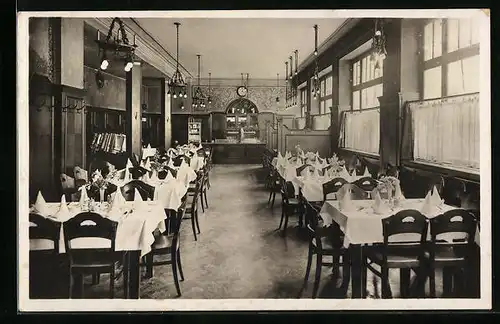 AK Erfurt, Hotel Metropol mit Thüringer Bierstube in der Bahnhofstr. 37